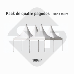 Pack de 4 tentes pagode...