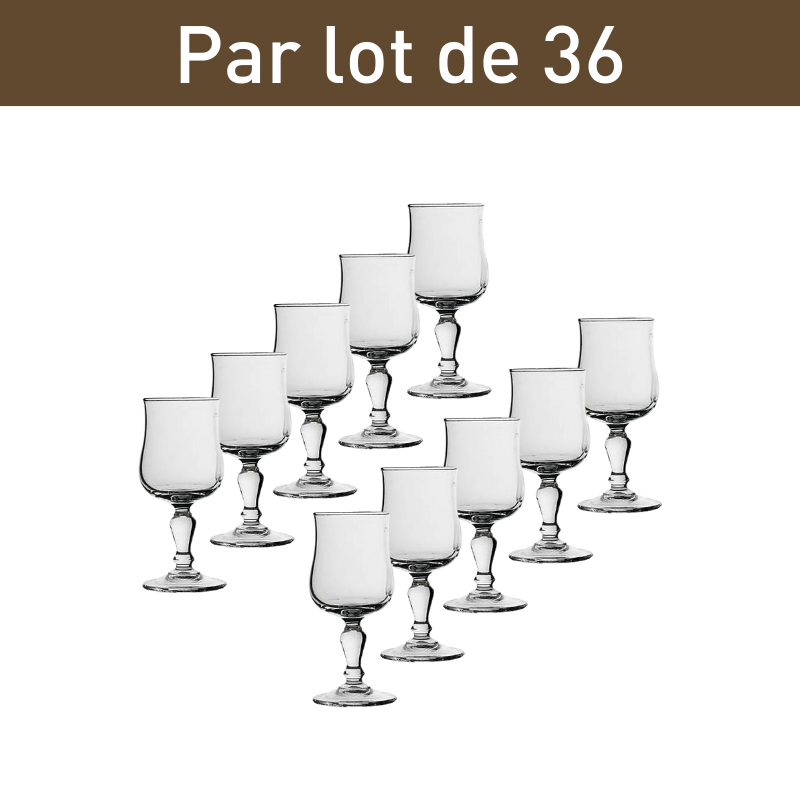 Lot de 36 verres à vin Normandie 16 cl