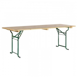 Table pliante brasserie rectangle 220 cm x 70 cm