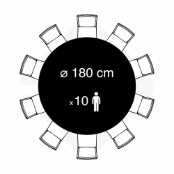 location table ronde diamètre 180cm